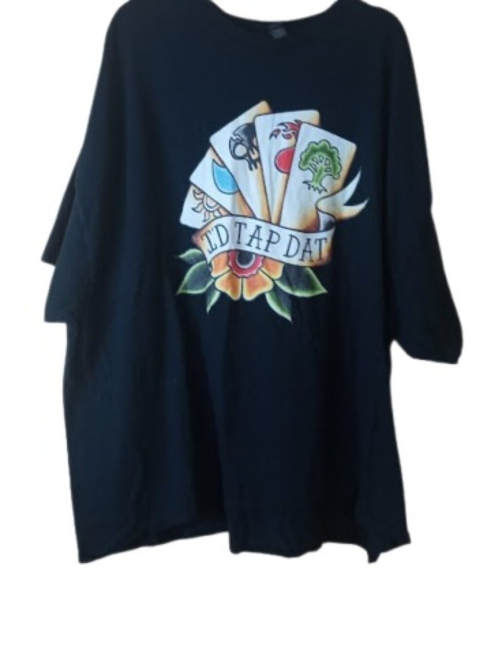 Magic The Gathering Mens Id Tap That Tarot Tattoo Graphic T-Shirt Tee Black 5X